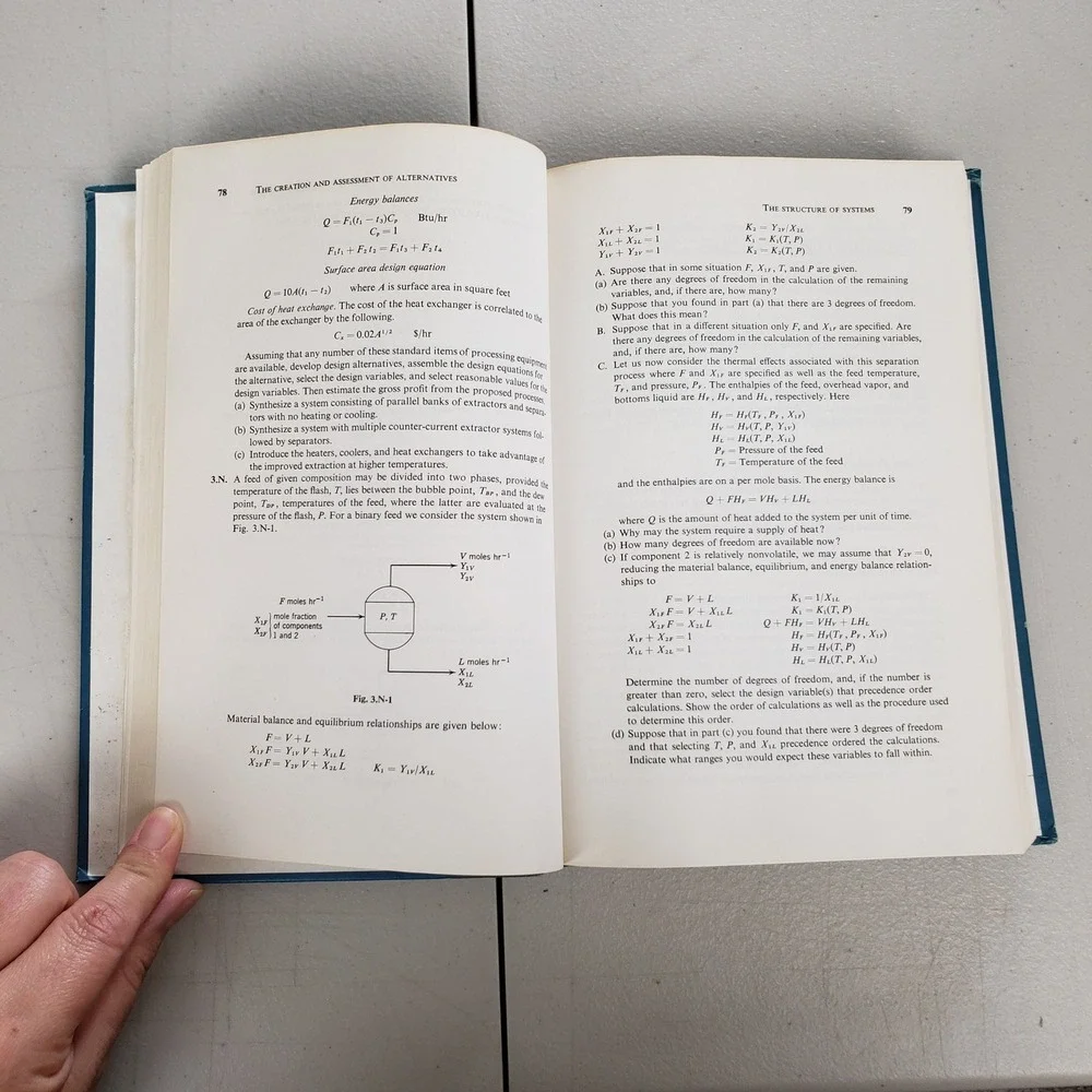 Strategy Of Process Engineering Book Rudd Watson Hardcover Vintage Chemical Text